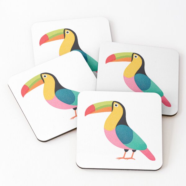Item preview, Colorful Toucan Bird – Tropical Jungle Exotic Wildlife Art designed and sold by BobaBunny76.