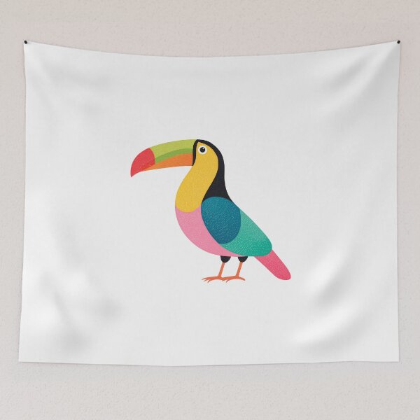 Item preview, Colorful Toucan Bird – Tropical Jungle Exotic Wildlife Art designed and sold by BobaBunny76.