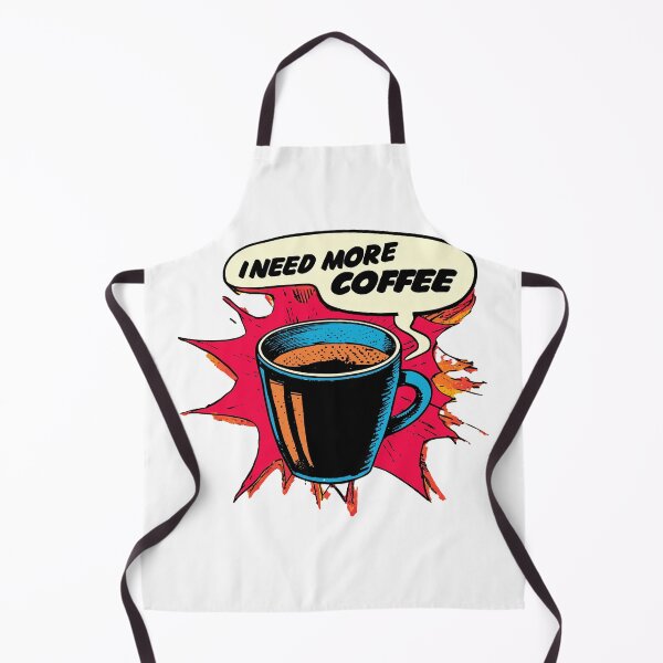 Item preview, I Need More Coffee Pop Art - Transparent Background Coffee Lover Design designed and sold by chi3-jp.