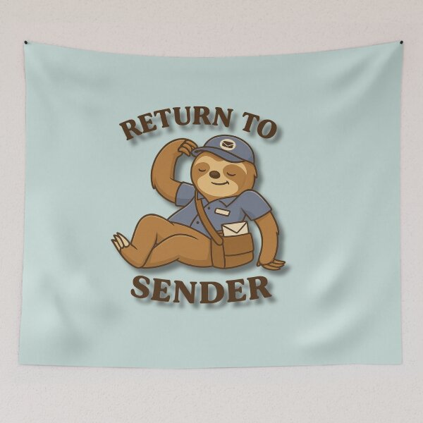 Item preview, Return to Sender – Funny Sloth Mail Carrier Lazy Design designed and sold by konthai.familyart.