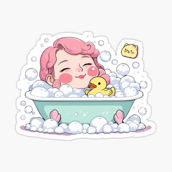 Item preview, Blushing Bathtub with Rubber Ducky designed and sold by HOPE UP.