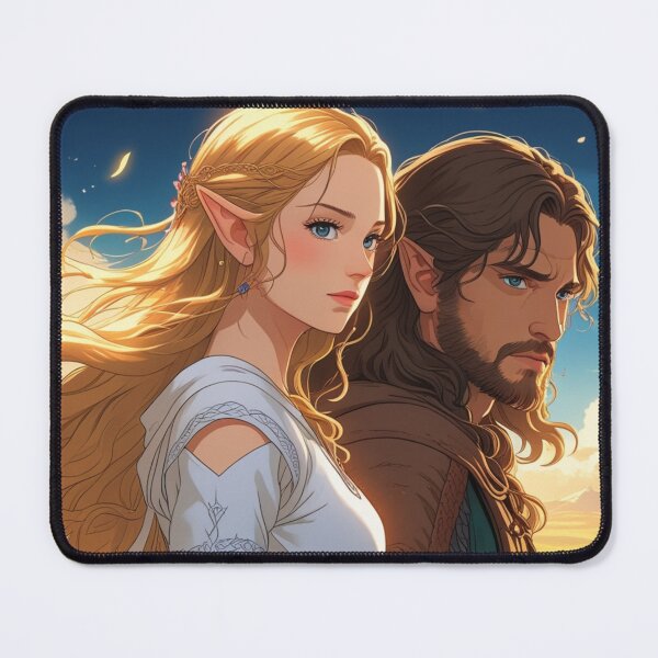 Item preview, Elven Princess & Mortal Warrior – Eternal Fantasy Love designed and sold by NEKKI Originals.