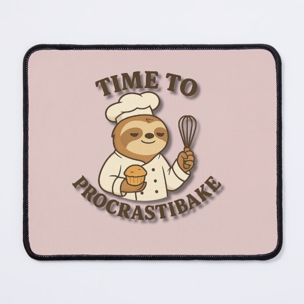 Item preview, Time to Procrastibake – Funny Sloth Baking Design designed and sold by konthai.familyart.