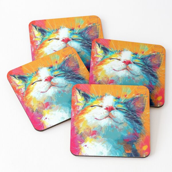 Item preview, Happy kitten in colours designed and sold by Silverluuna.