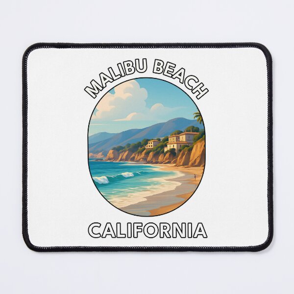 Item preview, Malibu Beach California Sunset – Vintage Travel Poster designed and sold by inkNext.