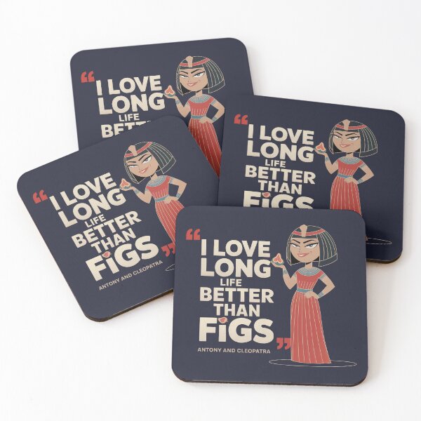 Item preview, “I Love Long Life Better Than Figs” – Sassy Shakespeare Quote Featuring Charmian | Comic Style Pop Art for Literary Rebels designed and sold by theatrefinery.
