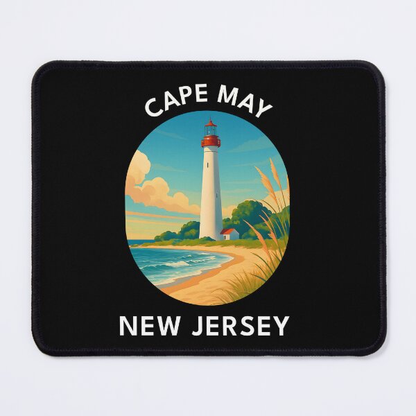 Item preview, Cape May New Jersey Vintage Travel Poster – Coastal Beach Art designed and sold by inkNext.