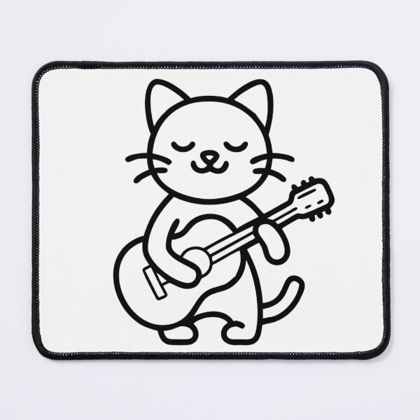 Item preview, Cat Playing Guitar designed and sold by Mark and Heather.