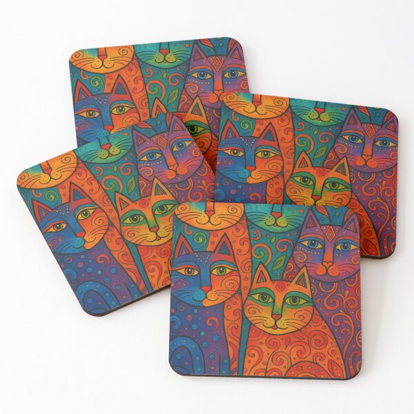 Item preview, Laurel Burch style cats designed and sold by Kristylynn757.