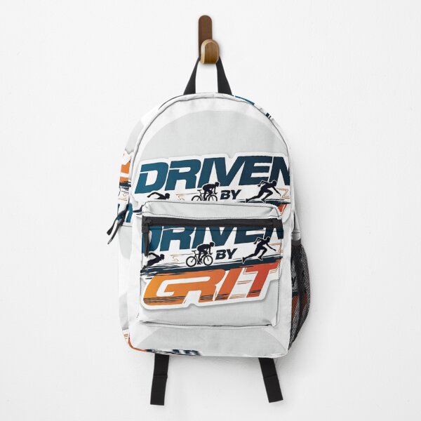 Item preview, Driven by Grit | Triathlon Motivation Swim-Bike-Run Design designed and sold by Triathlongram.