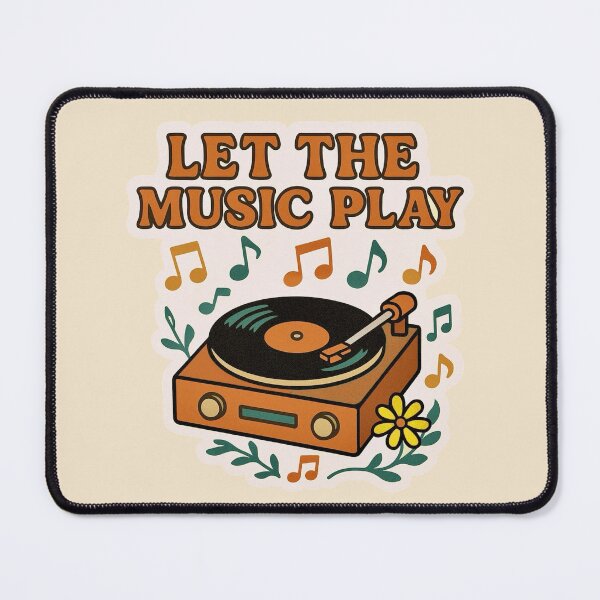 Item preview, Let the Music Play - Retro Vinyl Record designed and sold by Myra365Art.