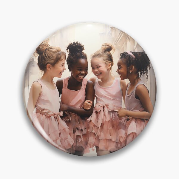 Item preview, En Pointe Ensemble - A Happy Gathering Of Young Ballerinas - Children Art - Watercolor Art designed and sold by CastleBySea.