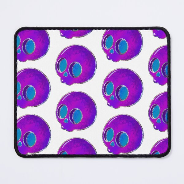 Item preview, Glitter Galaxy Skull – Neon Purple Aesthetic Art designed and sold by Soft rot studio.
