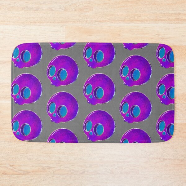 Item preview, Glitter Galaxy Skull – Neon Purple Aesthetic Art designed and sold by Soft rot studio.