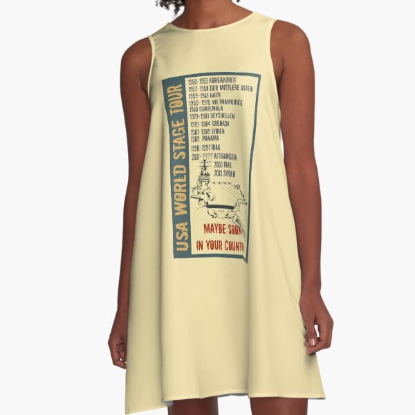 USA World Stage Tour A-Line Dress