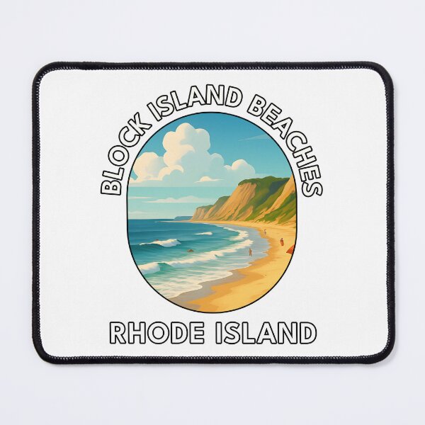 Item preview, Block Island Beaches Rhode Island Travel Poster – Coastal Wall Art designed and sold by inkNext.