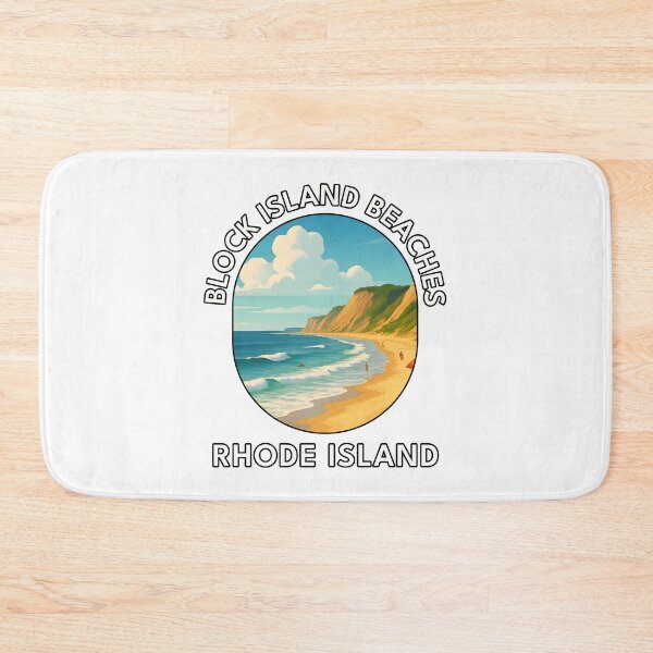 Item preview, Block Island Beaches Rhode Island Travel Poster – Coastal Wall Art designed and sold by inkNext.
