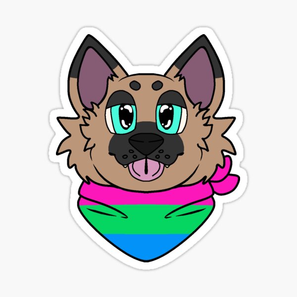 Item preview, Polysexual Pride Shepherd  designed and sold by SugarMelonWorks.