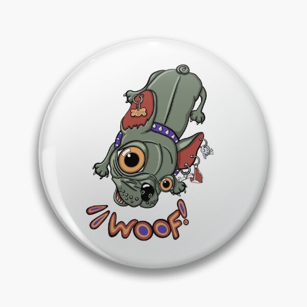Item preview, "Woof!" says Maxim 1 | Punk French Bulldog designed and sold by LiseHoltArt.