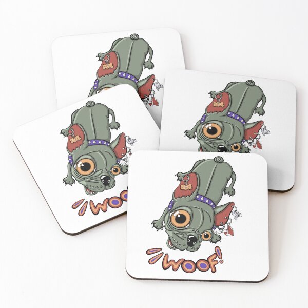 Item preview, "Woof!" says Maxim 1 | Punk French Bulldog designed and sold by LiseHoltArt.