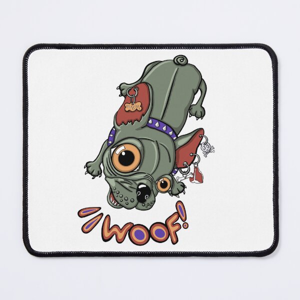 Item preview, "Woof!" says Maxim 1 | Punk French Bulldog designed and sold by LiseHoltArt.