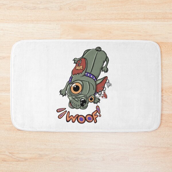 Item preview, "Woof!" says Maxim 1 | Punk French Bulldog designed and sold by LiseHoltArt.