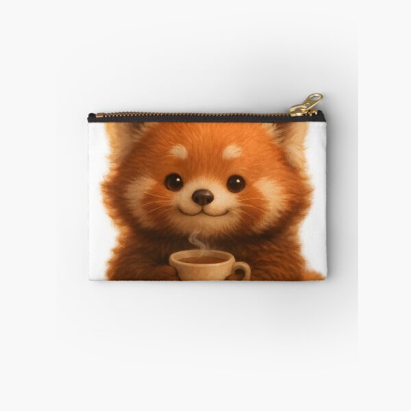Item preview, Cozy Red Panda Tea Time - Fluffy Friend designed and sold by PufftailStudio.