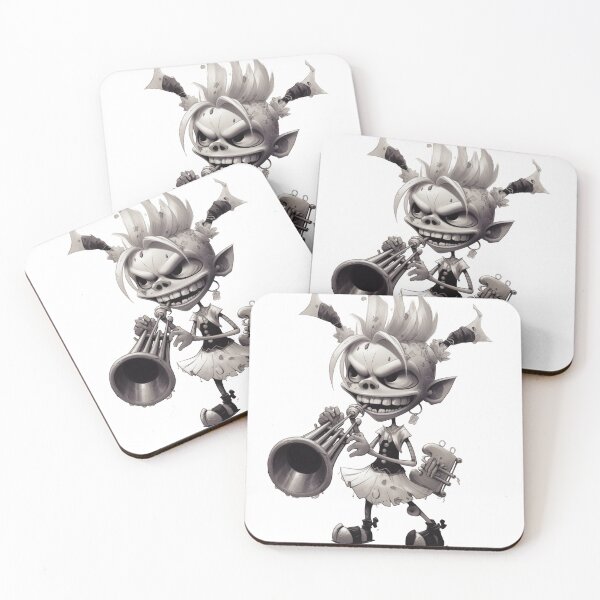Item preview, “Little Hellraiser Trumpet – Loud, Proud & Slightly Possessed” designed and sold by ArtByAnitaSecember.