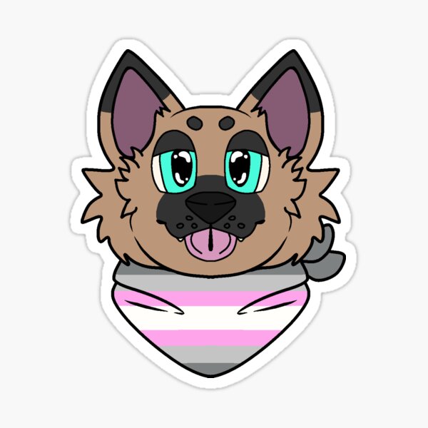 Item preview, Demigirl Pride Shepherd  designed and sold by SugarMelonWorks.