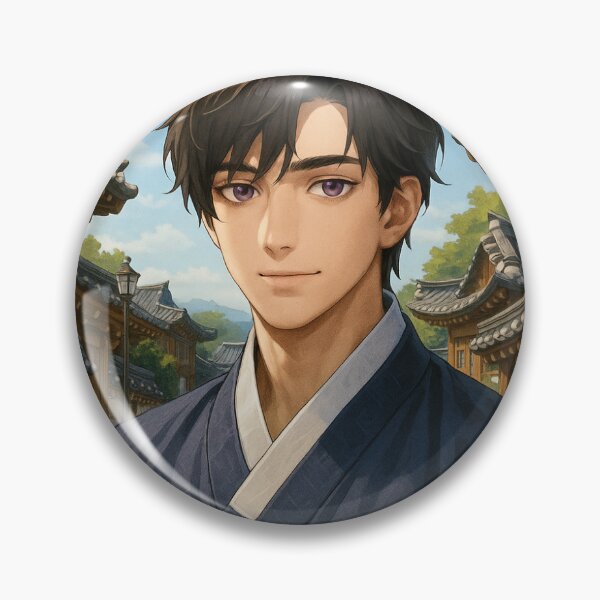 Item preview, Caleb Hanbok on a Bustling Korean Street designed and sold by kyouya3.
