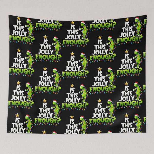 Item preview, Christmas Grinchs Is This Jol.ly Enough Noel Funny Gift designed and sold by Brkokamdlya.