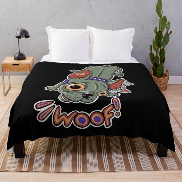 Item preview, "Woof!" says Maxim 2 | Punk French Bulldog designed and sold by LiseHoltArt.