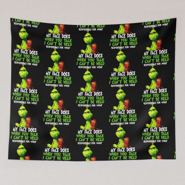 Item preview, Christmas I Can’t Be Held Responsibles Grinchs Face  designed and sold by Brkokamdlya.