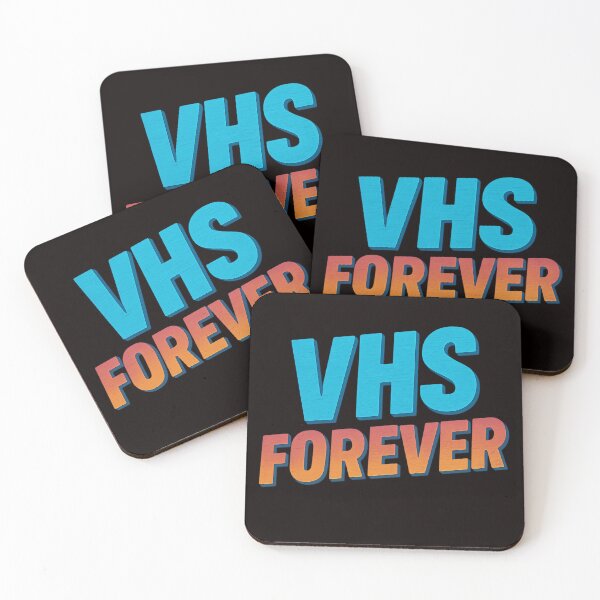 Item preview, VHS FOREVER – Bold Retro Tape Design designed and sold by Tadeusz1.