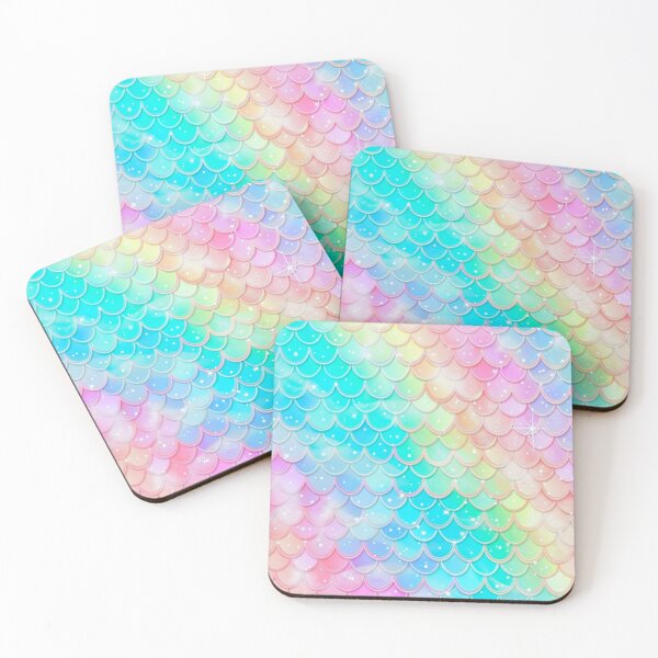 Item preview, Colorful Rainbow Pastel Mermaid  designed and sold by ScorpioSunStudio.