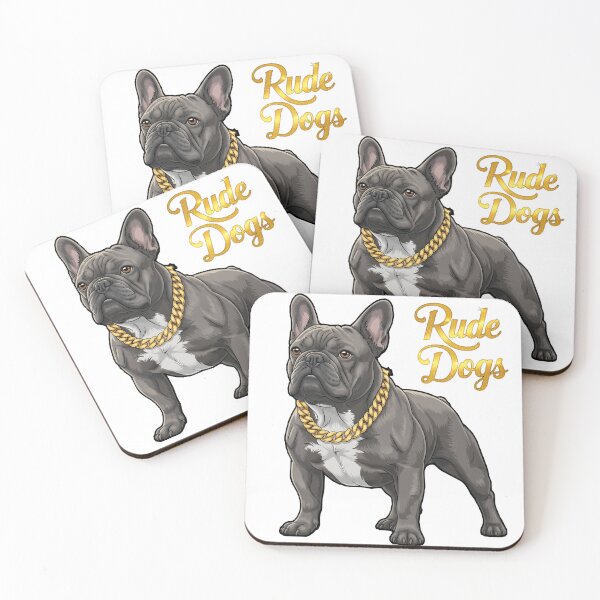 Item preview, 90's Inspired "Rude Dogs" French Bulldog Grey designed and sold by Bobbys90sWorld.