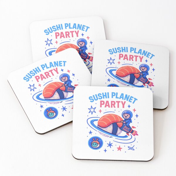 Item preview, Sushi Planet Party designed and sold by Drawian Studio.