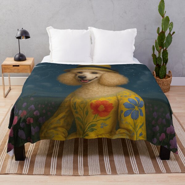Item preview, elegant poodle lady in the moonlight designed and sold by Mauswohn.