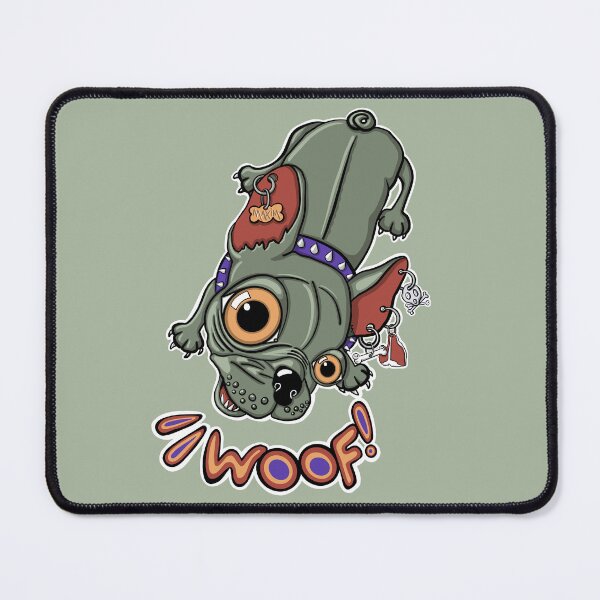 Item preview, "Woof!" says Maxim 3 | Punk French Bulldog designed and sold by LiseHoltArt.