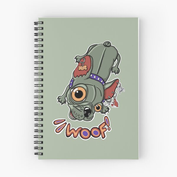 Item preview, "Woof!" says Maxim 3 | Punk French Bulldog designed and sold by LiseHoltArt.