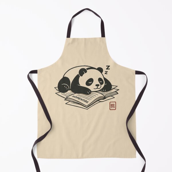 Item preview, Nap Time Over Homework – Cute Panda Illustration designed and sold by Planthem.