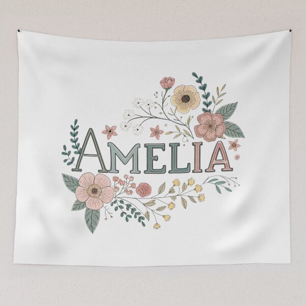 Item preview, Amelia cute name in Vintage Style designed and sold by graphic-genie.
