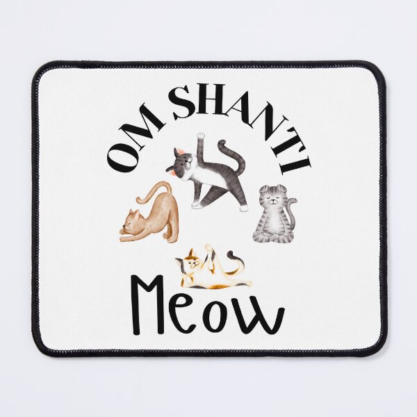 Item preview, Om Shanti Meow – Yoga Cats Meditating in Zen Style designed and sold by Fredster1966.