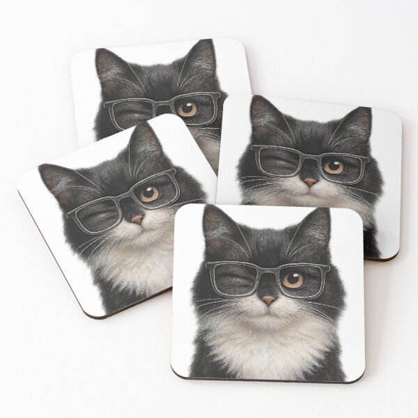 Item preview, Wink Scholar Cat designed and sold by DreamDigi2024RB.