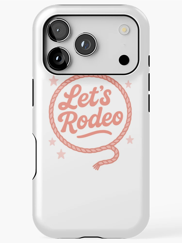Thumbnail 1 of 4, iPhone Case, Let's Rodeo Retro Western Rope designed and sold by Adrian Kane.