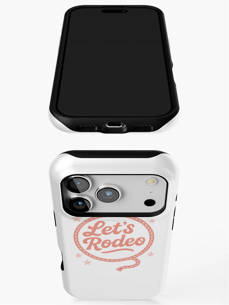 Thumbnail 3 of 4, iPhone Case, Let's Rodeo Retro Western Rope designed and sold by Adrian Kane.