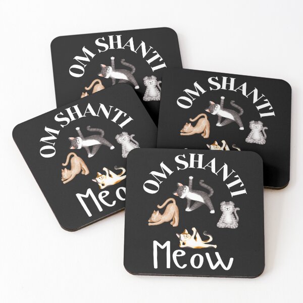 Item preview, Om Shanti Meow – Yoga Cats Meditating in Zen Style designed and sold by Fredster1966.