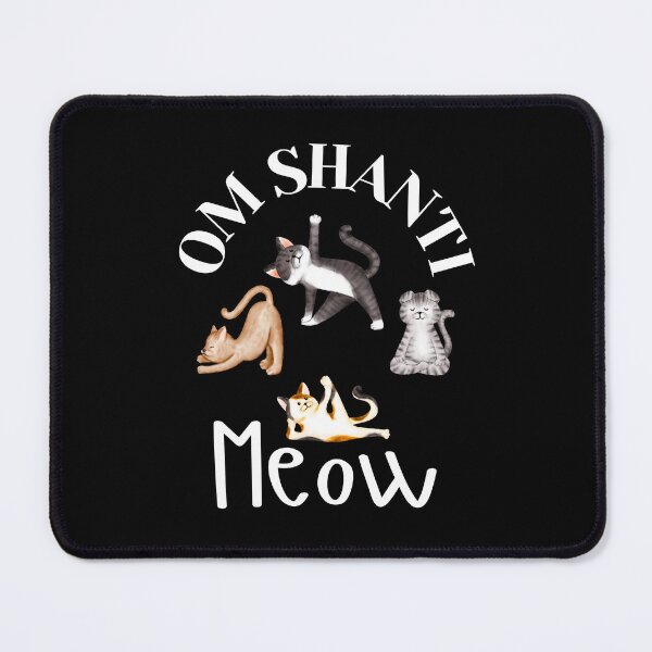 Item preview, Om Shanti Meow – Yoga Cats Meditating in Zen Style designed and sold by Fredster1966.