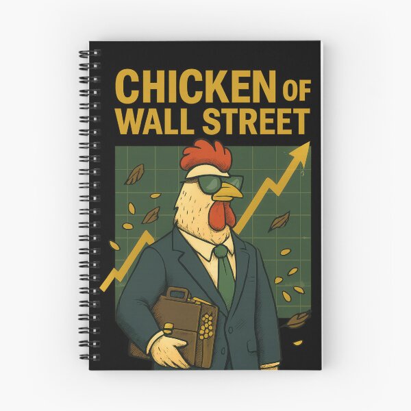 Item preview, chicken of wall street  designed and sold by funkyfabrik.
