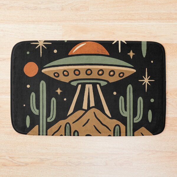 Item preview, Nave espacial entre cactus y estrellas designed and sold by Tsveti Dinkova.